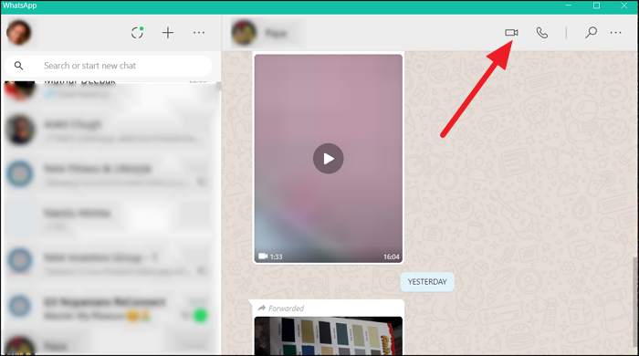 WhatsApp Web Video Voice calling feature