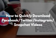 how to quickly download facebook twitter Instagram snapchat videos