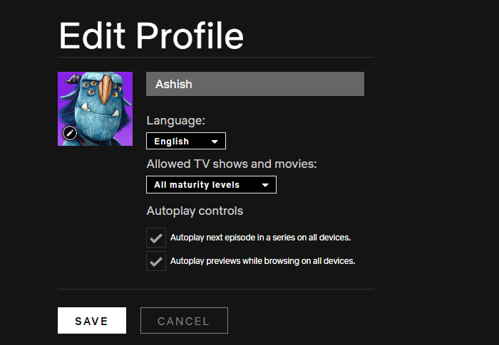 disable Autoplay on Netflix